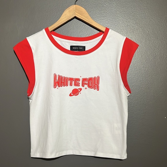 White Fox Boutique Saturn Baby Tee - Picture 2 of 11